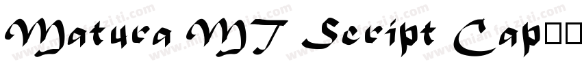 Matura MT Script Cap字体转换